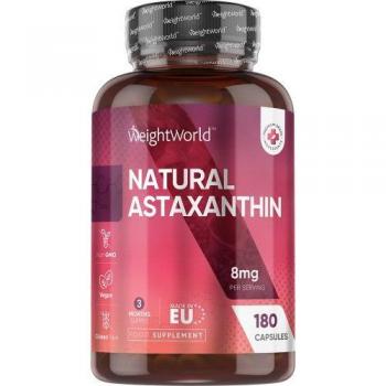 Astaxantina 18 mg 240 Cápsulas Blandas - Suplemento Antioxidante Natural para Fortalecer el Sistema Inmune y Apoyar las Articulaciones
