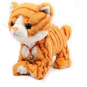 Juguetes de Peluche, Smalody Novedad Control de Sonido Gato electrónico Juguetes interactivos Mascotas electrónicas Gato Robot, Gato robótico Ladrando Miau Gatito Control táctil para niños Niños