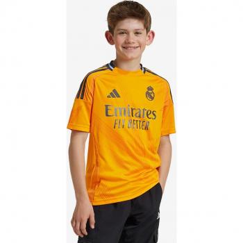 Real Madrid adidas Away Shirt 2024-25 - Kids (Size: 7-8 years, Colour: Orange)
