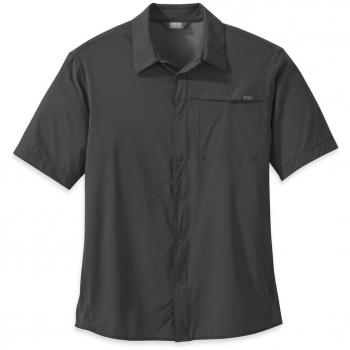 Outdoor Research Astroman - Camiseta de Manga Corta para Hombre, Hombre, Color Gris Oscuro, tamaño Medium