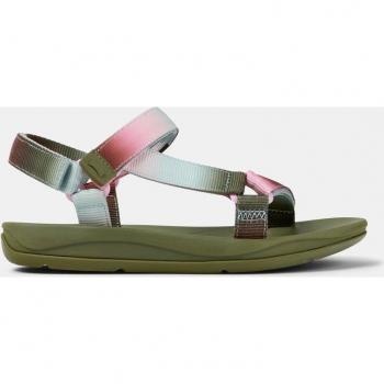 Sandalia plana de mujer Camper K200958-027 en color verde