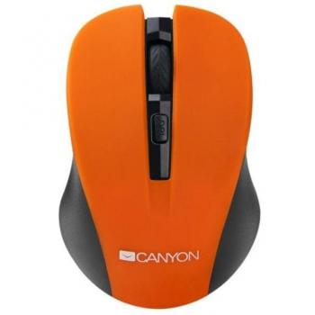 Canyon MW-1 Ratón Inalámbrico Óptico 2.4GHz 800/1200/1600 DPI Naranja