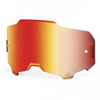 Gafas Lentes Recambio 100% Armega Dorado, Cristal de repuesto 100% Armega Rojo