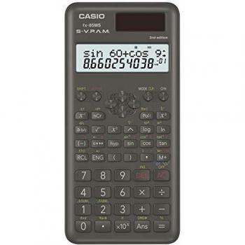 Casio FX FX-85MS – de 2 – Calculadora científica/calculadora escolar Dos Líneas con 240 funciones, funcionamiento con batería, Solar