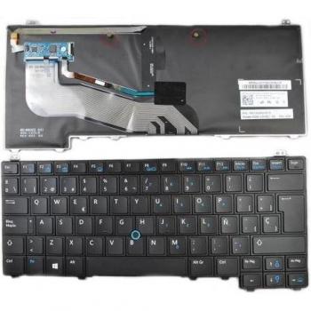 Teclado para Dell Latitude E5440 Negro (Con Point, Retroiluminado, Win8)