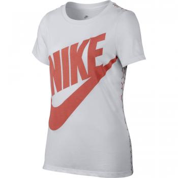 Nike G Nsw Tee Ss Mesh Futura Camiseta de Manga Corta, Niñas, Blanco, L