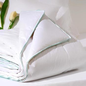 Sancarlos - Edredon plumon gran confort - densidad 300 g - 92% plumón de oca seleccionada - satén - cama 105, 180x220 cm - blanco