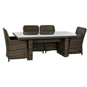 Conjunto de Mesa con 6 Sillas DKD Home Decor 94 cm 200 x 100 x 75 cm (7 pcs)