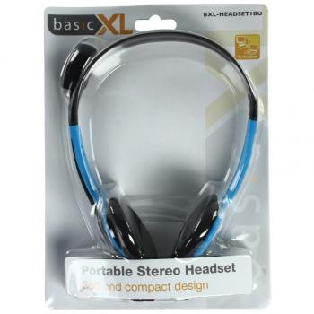basicXL BXL-HEADSET1BU auricular con micrófono - Auriculares con micrófono