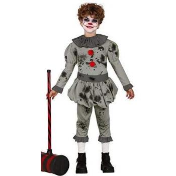 Fiestas Guirca Disfraz infantil, para niño, de payaso malvado, para 5-6 años