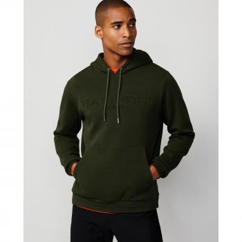 Sudadera de hombre Hackett Sport con capucha ajustable, color verde caqui, talla XXL
