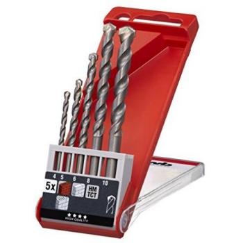 KWB 49039500 - Juego 5 brocas para piedra 4-10 mm