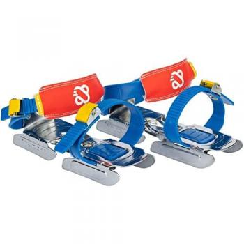 Nijdam Patines Sobre Hielo Juvenil Blue Hmmbob - Patines de hielo para jóvenes, diseño en color azul, ajuste cómodo, bota acolchada, cuchillas de acero inoxidable, sistema de cierre seguro