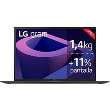 LG gram 17Z90Q-E.AD75B - Ordenador Portátil Ultraligero, 17 pulgadas (43.2cm), 1.4kg, Intel EVO i7 12ª