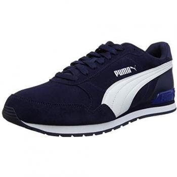 PUMA Unisex Adult ST Runner v2 SD Trainers, Peacoat-Puma White, 10.5 UK