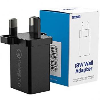 Adaptador de Corriente USB XTAR QC 3.0 18W Cargador Rápido de Pared para Móvil con Seguridad Inteligente y Compatibilidad Global