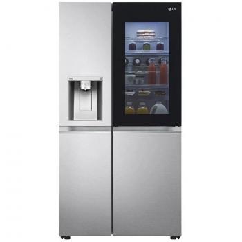 LG GSXV91BSAE Frigorífico Americano Instaview Door-In-Door, 635 L, No Frost, Sin Toma de Agua, Wi-Fi, Acero Inoxidable Independiente Energetica Cl