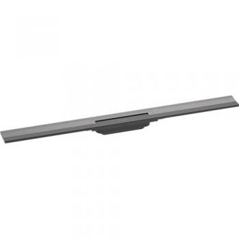 Desagüe de ducha cortable Hansgrohe RainDrain Flex 90 cm de pared en cromo negro cepillado