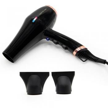 Secador Profesional Iónico Corioliss FLOW+ 2000W Black Copper - Ligero, Antifrizz, 3 Temperaturas y 2 Velocidades