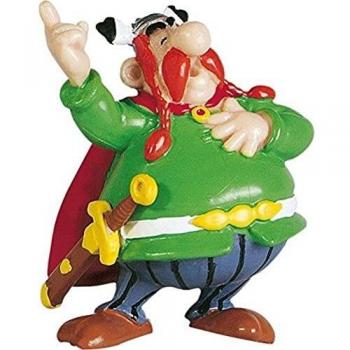 Plastoy-SD-PLY00060509 Obélix Jefe Abraracourcix Figura PVC 9 cm Asterix El Galo, Color Blanco