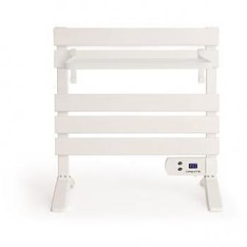 Toallero Eléctrico Warm Towel Mini 150W con Temporizador, Patas y Estante Adicional - Bajo Consumo, Silencioso, Ultrafino