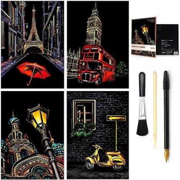 Wbeng Scratch & Sketch Art Paper