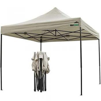 Pabellón Plegable MaxxGarden 3x3 m - 9m² - Estructura de Acero - Fácil Montaje - Con Saco de Transporte - Resistente al Agua y Protección UV 50+