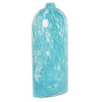 Jarrón DKD Home Decor 12,5 x 6,5 x 28 cm Cristal Azul Mediterráneo