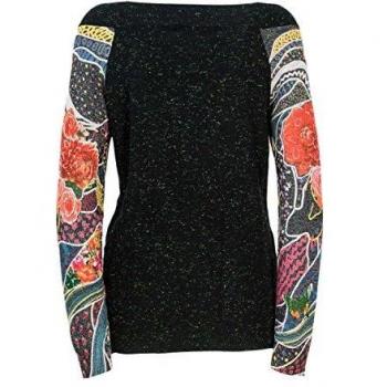 Desigual 18WWJFD1 Jersey Mujeres Negro XL