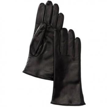 Guantes de Cuero Roeckl Hamburg con Forro de Lana - Negro - Talla 7