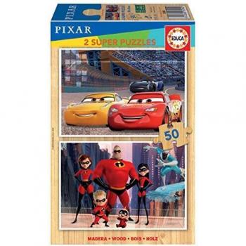 Educa - Disney Pixar Puzzles, 2x50 Piezas, Multicolor