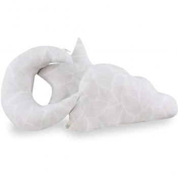 Pack de 3 Cojines Decorativos Infantiles Jyoko en Algodón Orgánico con Formas de Estrella, Nube y Luna
