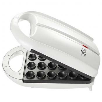 Adler AD3039 Hornillo Eléctrico para Pastas en Forma de Nuez Rellenas de Crema, Capacidad 24 Mitades de Galletas, Horneado en 2 Minutos, Placas Anti