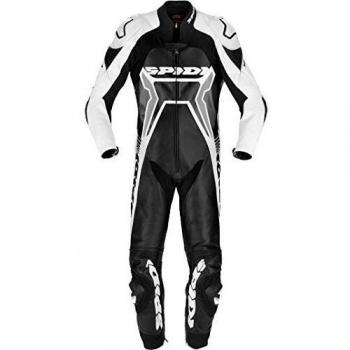 Spidi Warrior 2 Wind Pro - Mono de moto de una pieza, 50 negro/blanco