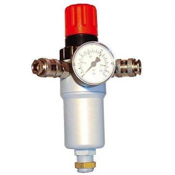 Regulador de presión Michelin CA-6719600000 con dos salidas, 180 l/min, 12 bar, 1/4 y manómetro FIL.3/8