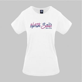 North Sails Women's Short Sleeve T-Shirt 9024310 - White - Size Small