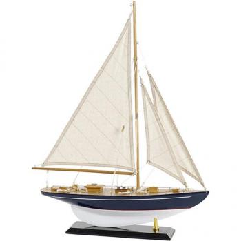 Barco madera maciza 42x9x62 blanco