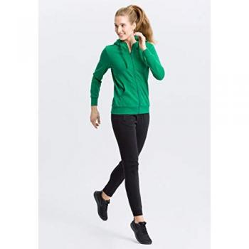 Erima Women's Basic Full Zip Hoodie Emerald 44