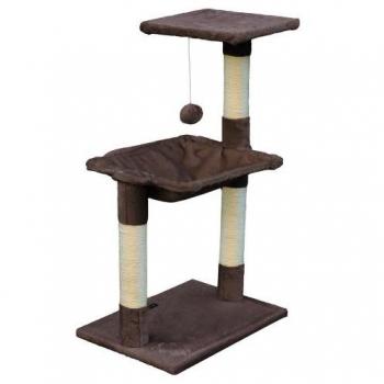 Árbol rascador para gatos Gloria 36 x 50 x 83 cm Marrón Madera Acero Sisal