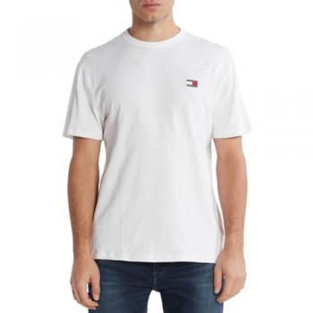 Camiseta Tommy Jeans Reg Badge Blanca para Hombre - XL