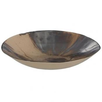 Centro de Mesa de Cristal Marrón Crema 29 x 29 x 7 cm