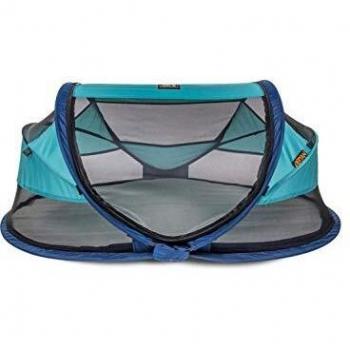 Cuna de Viaje Deryan Baby Luxe 2021 - Colchón Autoinflable, Mosquitera, 120x75x50 cm, Color Turquesa