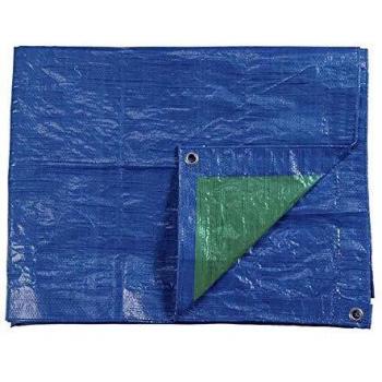 EDM 74994 Toldo Doble Cara Ojales Metal, Azul/Verde