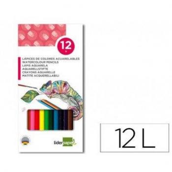 Liderpapel Lapices De Colores Acuarelables Caja De 12 Colores