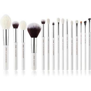 Set de brochas Jessup Pearl White/Silver - 15 piezas