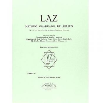 LAZ con acompañamiento - Libro III: Método graduado de Solfeo