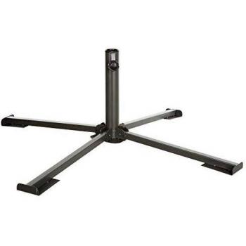Base de sombrilla plegable 25 kg - Acero tratado epoxy - Anthracita - 102 x 102 x 33 cm
