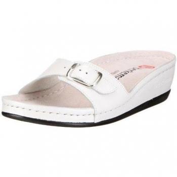 Berkemann Atlanta Verden 734 - Zuecos de cuero para mujer, color blanco, talla 37.5