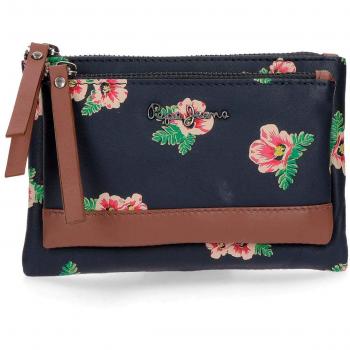 Pepe Jeans Freida Monedero Neceser Multicolor 17x10,5x2 cms Piel