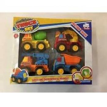 Import- 4 VEHICULOS CONSTRUCCION FRICC. Set Control Remoto